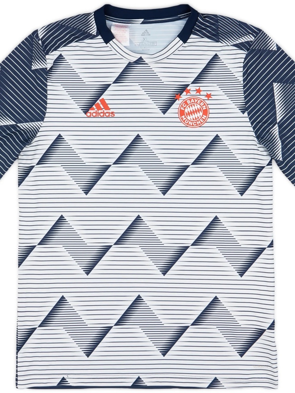 Adidas FC Bayern München Pre-Match Jersey White Geometric Telekom NWT Size M